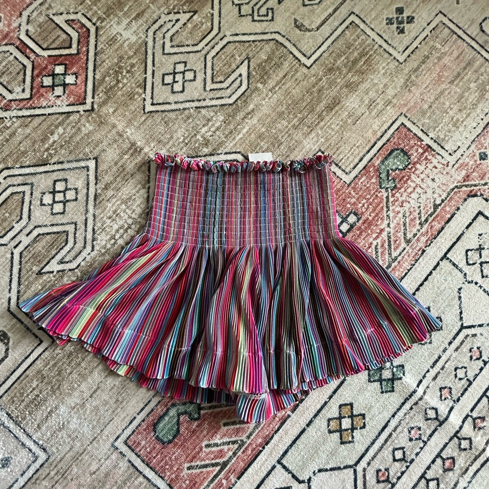 QUEEN OF SPARKLES Multicolor Striped Skirt